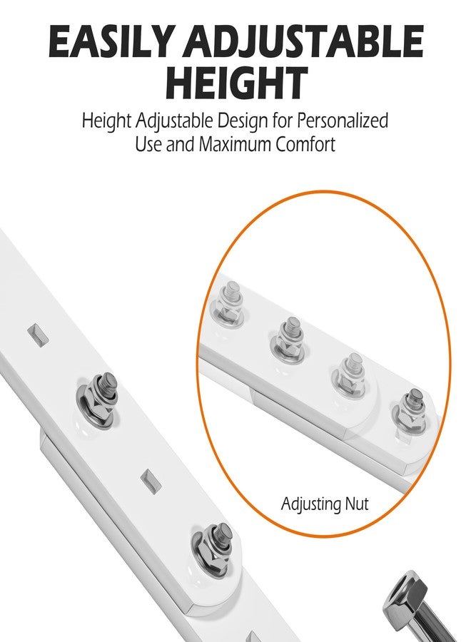 KZU Marching Snare Drum Harness Strap, Adjustable Bass Drum Shoulder Belt Strap with Mounting Accessories for Marching Bands, Parades Musical Performances Easy to Install (White) - Image 2